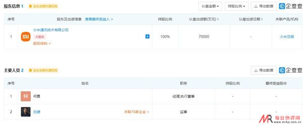 小米7亿元成立公寓管理公司 小米汽车近期或有来好消息公布